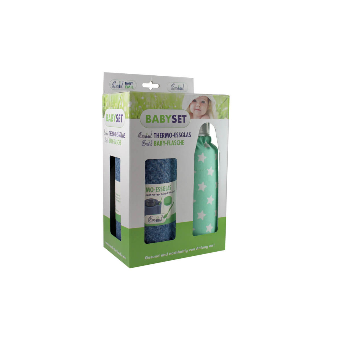 Baby Set BIO-Sterne-Mint
