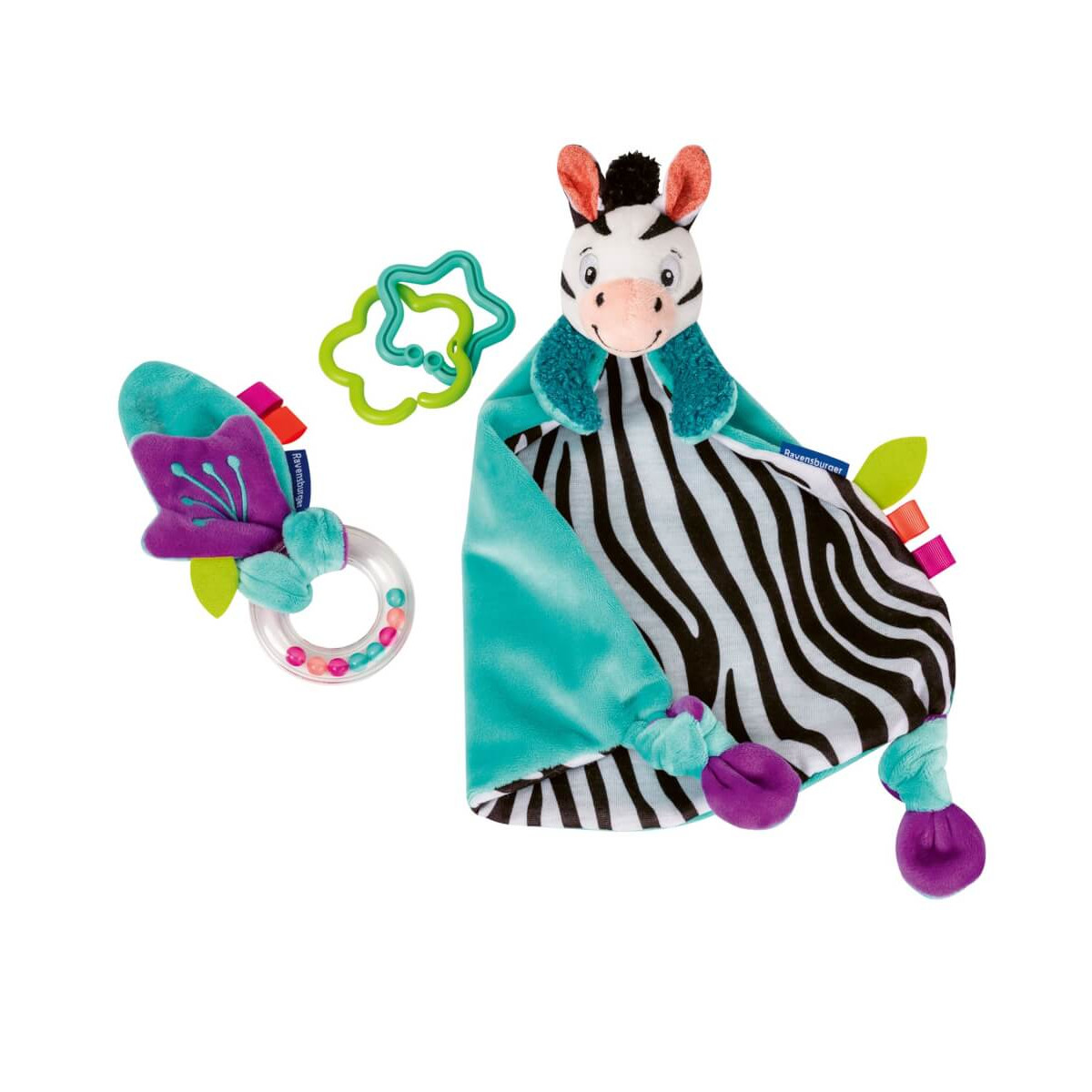 Play+ Fühlen, rasseln, spielen (Geschenk-Set: Zebra)
