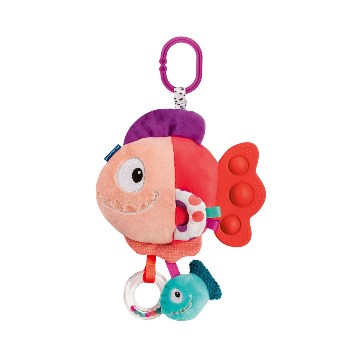 Play+ Pop-it Piranha (rot)