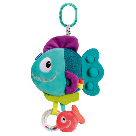 Play+ Pop-it Piranha (blau)