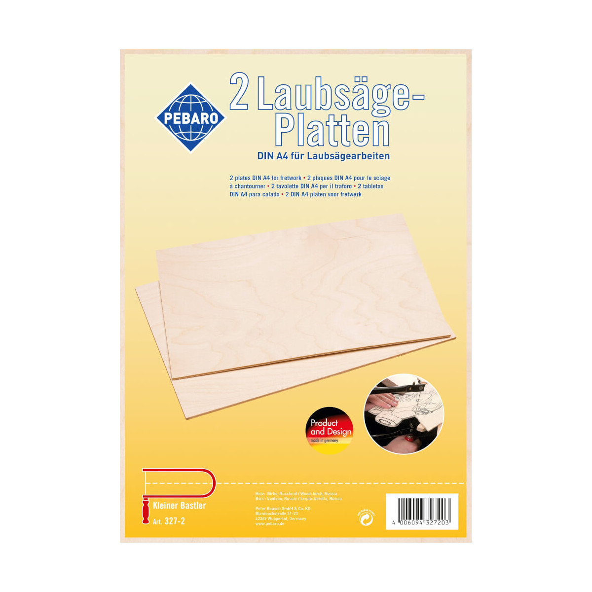 Pebaro - Laubsäge-Sperrholzplatten