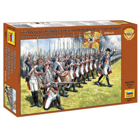 Zvezda - 1:72 Preussische Grenadiere Frederick Ii