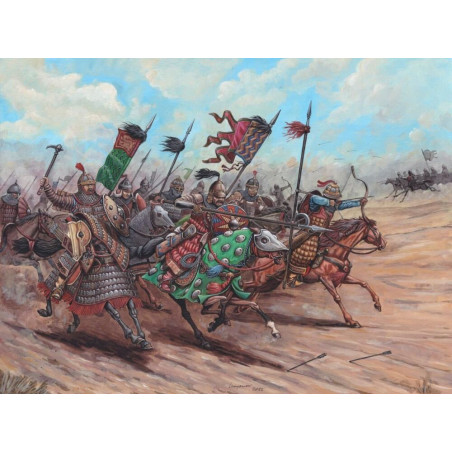 Zvezda - 1:72 Hist.-fig.-set Mongolen Gold.horde