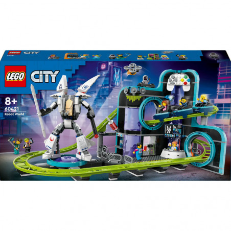 LEGO City 60421 - Achterbahn mit Roboter-Mech