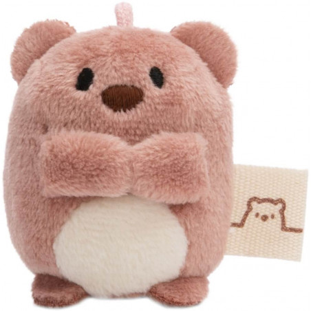 Kuscheltier Bär Nomo braun 5cm an Header Karte