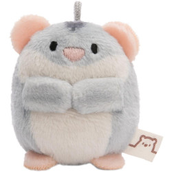 Kuscheltier Hamster Shai grau 5cm an Header Karte