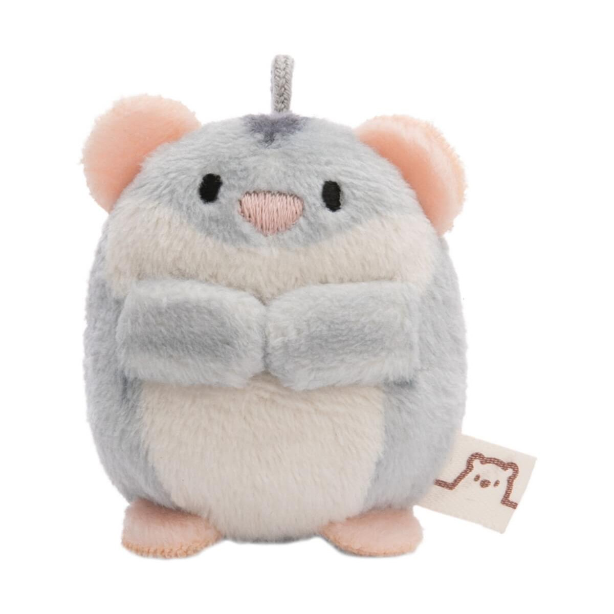 Kuscheltier Hamster Shai grau 5cm an Header Karte
