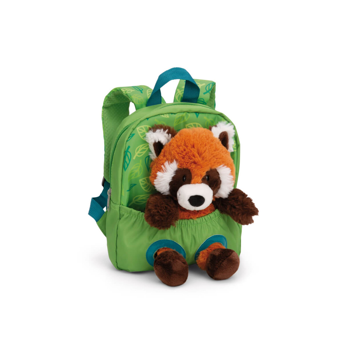 Rucksack mit Plüschtier 21x26cm Roter Panda 25cm