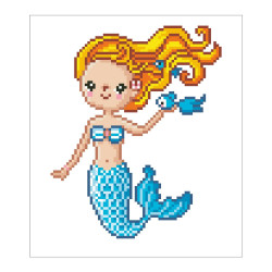 DIAMOND DOTZ - Diamond Painting Kleine Meerjungfrau