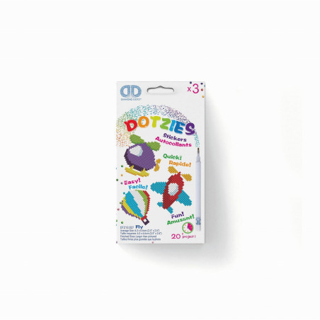 Diamond Dotz - Dotzies - Diamond Painting Sticker Flugzeuge