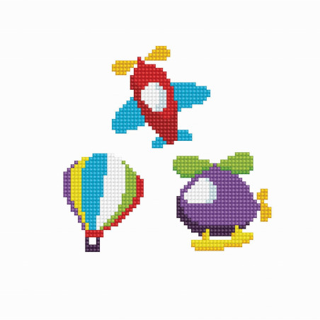 Diamond Dotz - Dotzies - Diamond Painting Sticker Flugzeuge
