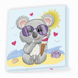 Diamond Dotz - Diamond Painting Koala Eiscreme