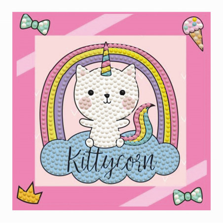 Diamond Dotz - Diamond Painting Katze Einhorn