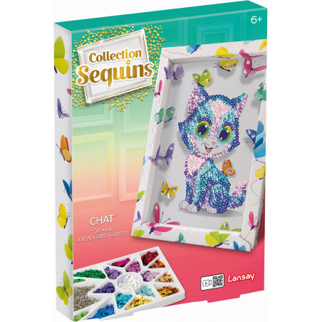 Collection Sequins - Paillettenkunst Katze Collection Sequins - Paillettenkunst Katze