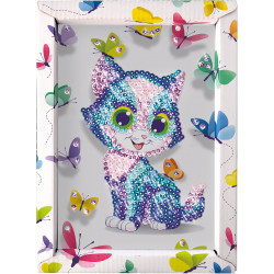 Collection Sequins - Paillettenkunst Katze Collection Sequins - Paillettenkunst Katze