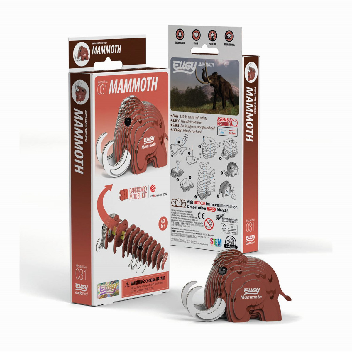 Eugy - 3D Bastelset Mammut