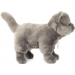 Teddy-Hermann - Kartäuser Katze stehend 20 cm
