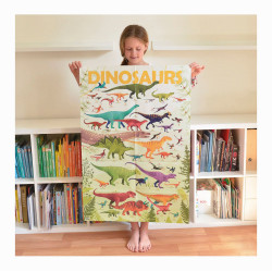 Poppik - Sticker Lernposter Dinosaurier Poppik - Sticker Lernposter Dinosaurier