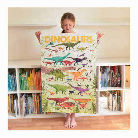 Poppik - Sticker Lernposter Dinosaurier Poppik - Sticker Lernposter Dinosaurier