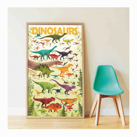 Poppik - Sticker Lernposter Dinosaurier Poppik - Sticker Lernposter Dinosaurier