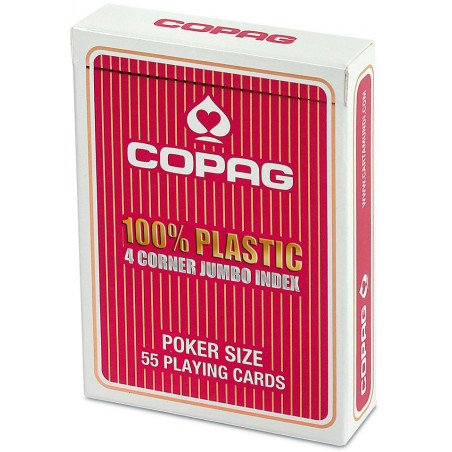 ASS Altenburger Spielkarten - Copag 100% Plastik Poker Jumbo Index rot ASS Altenburger Spielkarten - Copag 100% Plastik Poker Jumbo Index rot