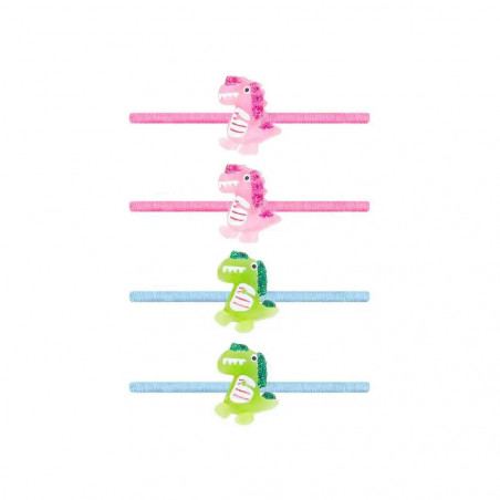 Haargummis Dino 2tlg 2 Farben (6)