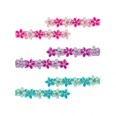 Haarnadeln Blumen 2tlg 5cm 3 Farben (6)