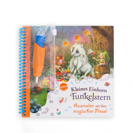 Berg, Mila Krämer, Marina: Ausmalen mit dem magischen Pinsel – Kleines Einhorn Funkelstern