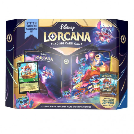 Disney Lorcana Trading Card Game: Azurblaues Meer - Stitch Sammler Geschenkset (Deutsch)