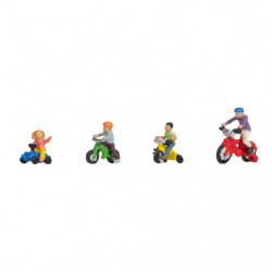 NOCH H0 Kinder auf Kinderfahrrädern