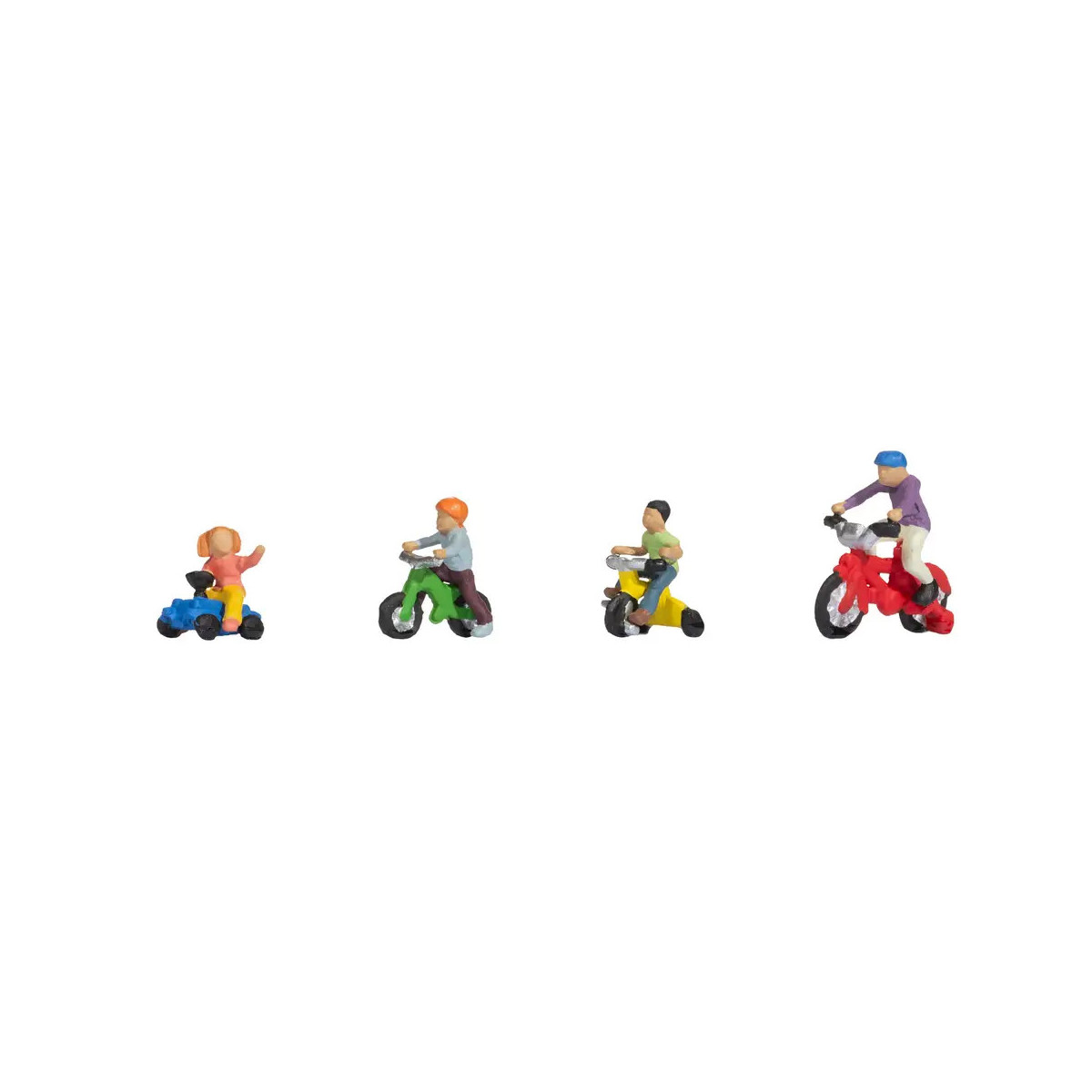 NOCH H0 Kinder auf Kinderfahrrädern