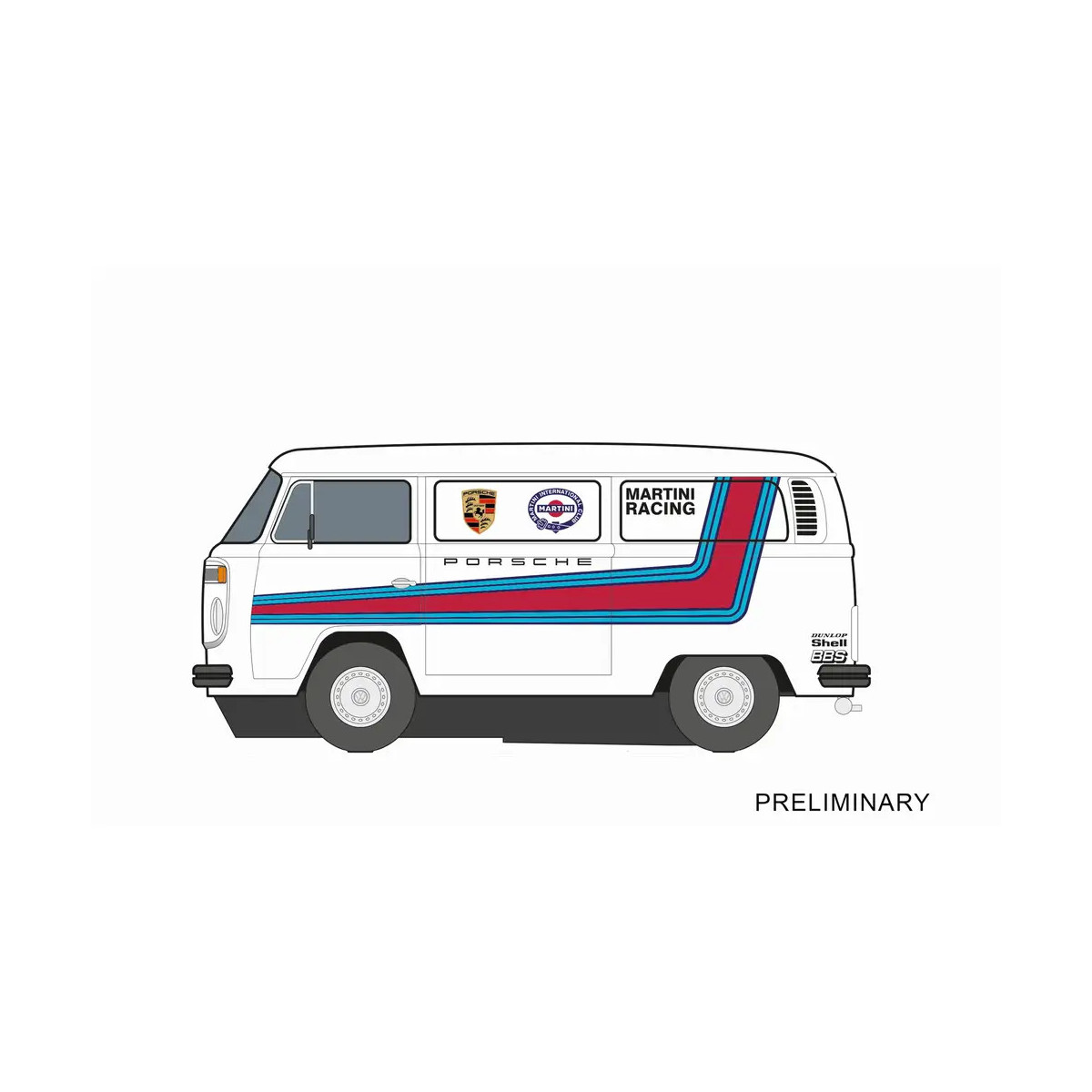 Carrera DIGITAL 132 VW Bus T2b Martini Racing