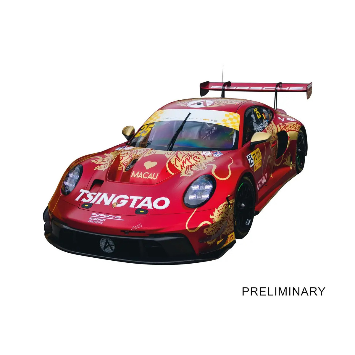 Carrera HYBRID Porsche 911 GT3 R Absolute Racing, No.25 Macao GP 2024