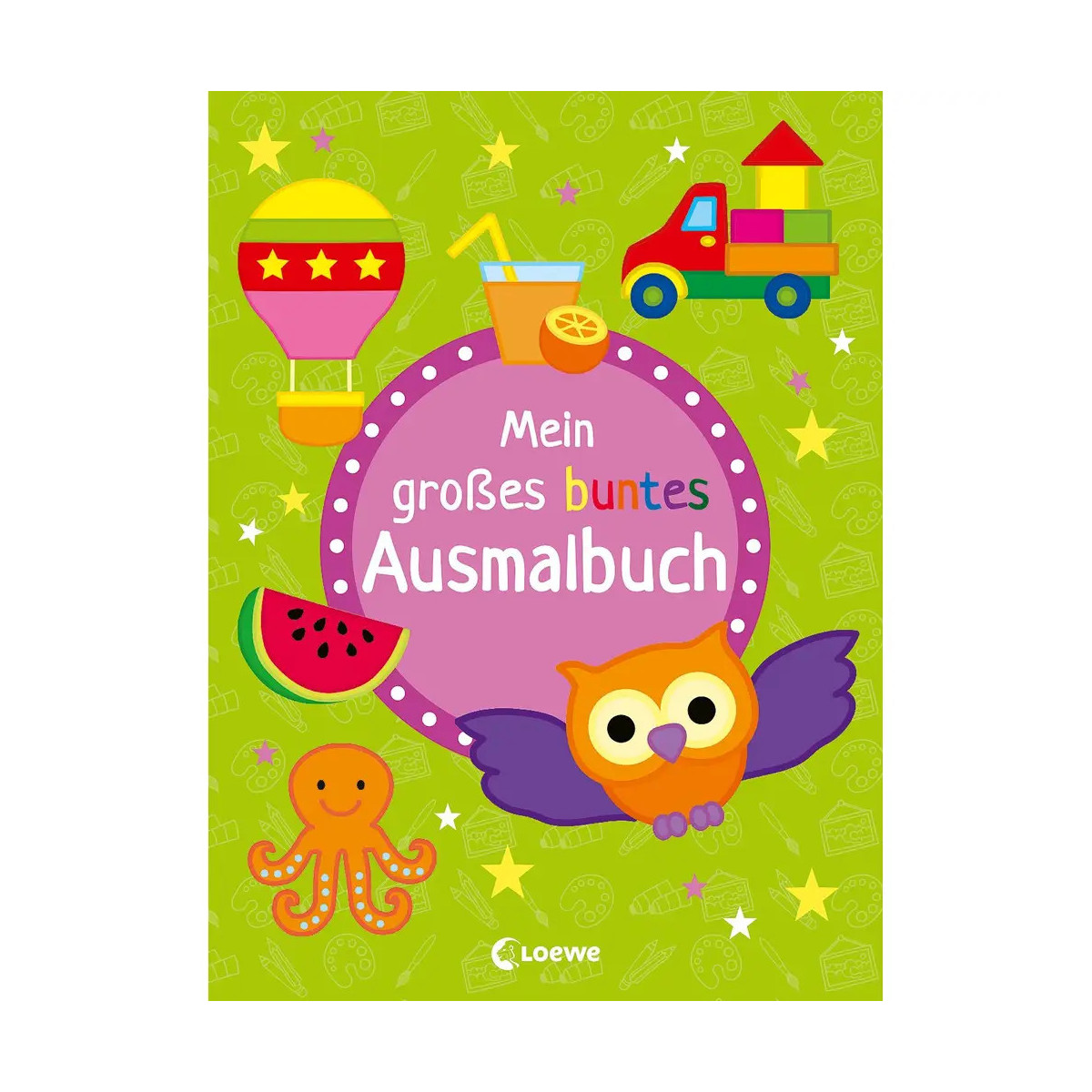 Mein großes buntes Ausmalbuch (Eule)
