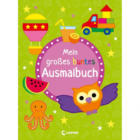Mein großes buntes Ausmalbuch (Eule)