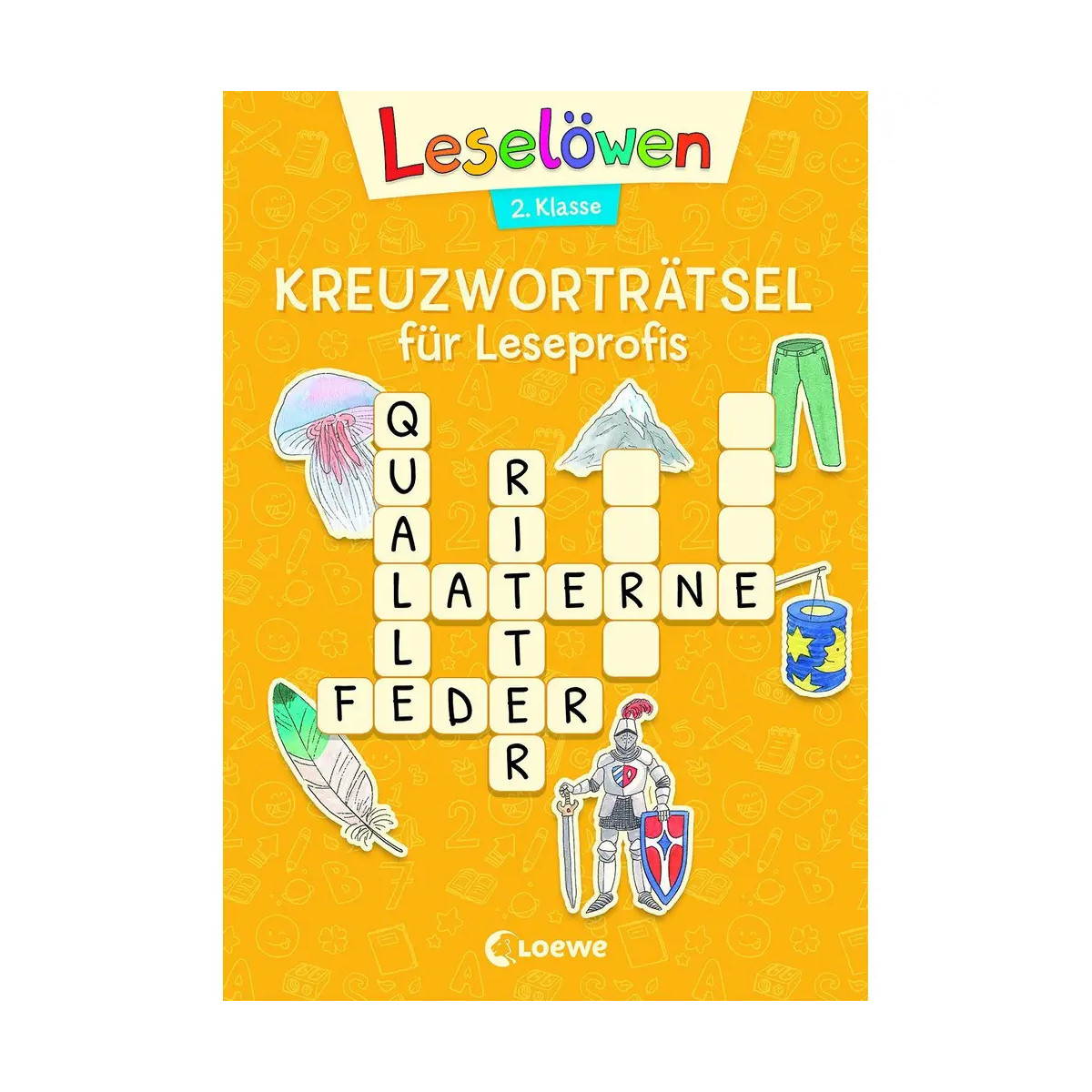 Leselöwen Kreuzworträtsel für Leseprofis - 2. Klasse (Sonnengelb)