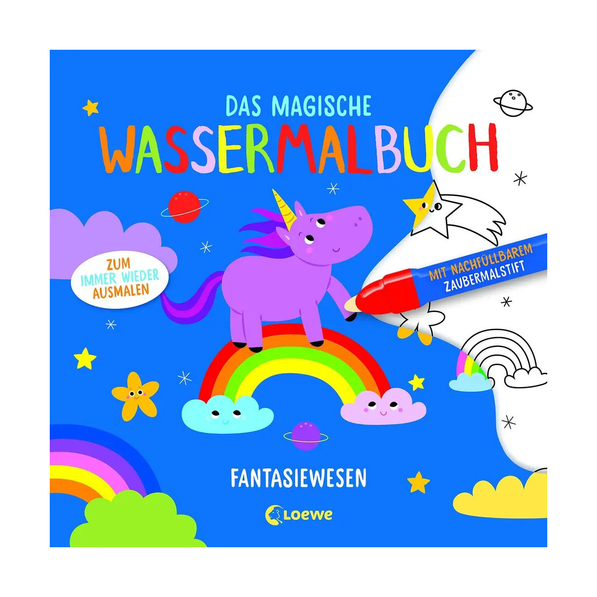 Das magische Wassermalbuch - Fantasiewesen