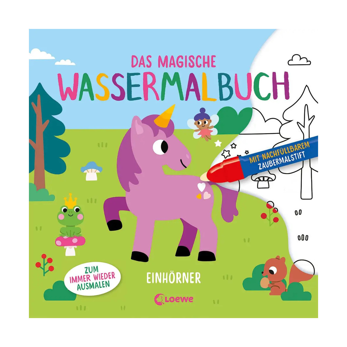 Das magische Wassermalbuch - Einhörner