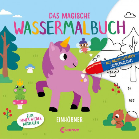 Das magische Wassermalbuch - Einhörner