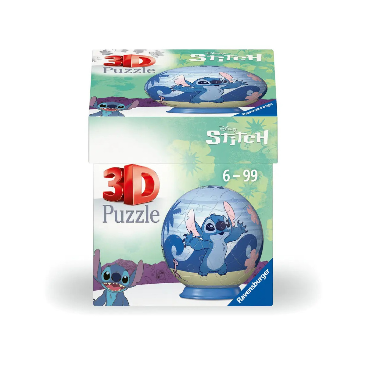 Ravensburger 3D Puzzle 11597 - Puzzle-Ball Disney Stitch - für große und kleine Stitch Fans ab 6 Jahren