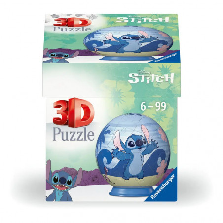 Ravensburger 3D Puzzle 11597 - Puzzle-Ball Disney Stitch - für große und kleine Stitch Fans ab 6 Jahren