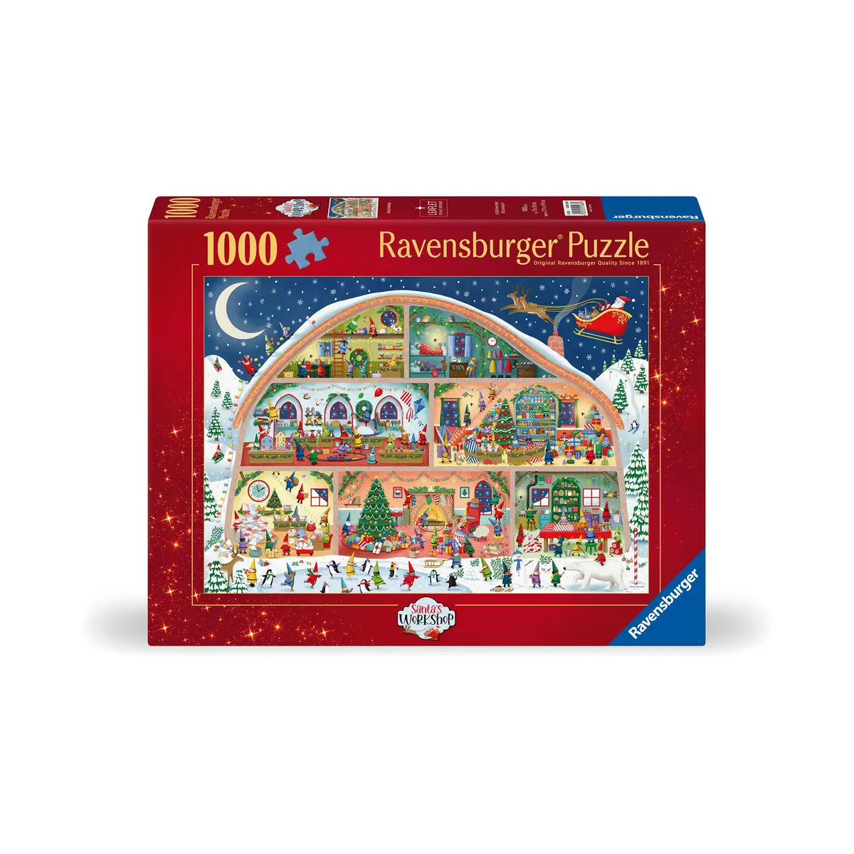 Ravensburger Werkstatt des Weihnachtsmanns 1000 Teile Puzzle