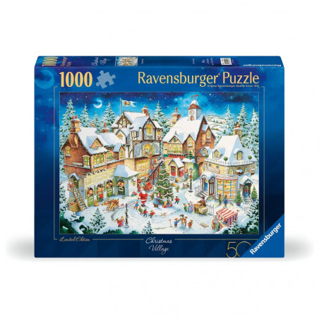 Ravensburger 50-jähriges Jubiläum: Weihnachtsdorf Limited Edition Nr.28 1000-teiliges Puzzle Ravensburger 50-jähriges Jubiläum: Weihnachtsdorf Limited Edition Nr.28 1000-teiliges Puzzle