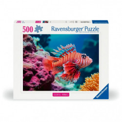 Ravensburger Puzzle 12001334, Colorful Animals - Rotfeuerfisch - 500 Teile Puzzle für Erwachsene und Kinder ab 12 Jahr