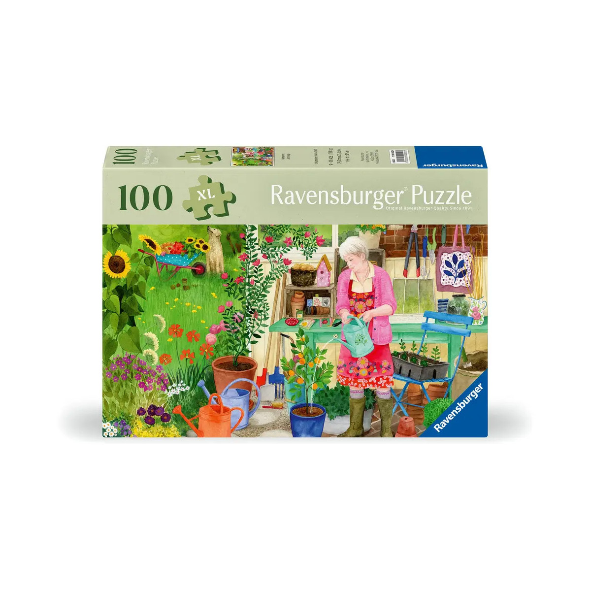 Ravensburger Puzzle 12001362 - Gartenarbeit - Puzzle für ältere Menschen und Senioren, mit 100 griffigen Puzzleteilen,