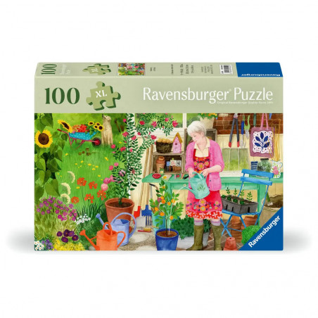 Ravensburger Puzzle 12001362 - Gartenarbeit - Puzzle für ältere Menschen und Senioren, mit 100 griffigen Puzzleteilen,