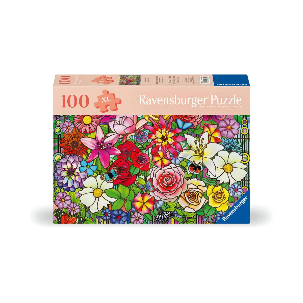 Ravensburger Puzzle 12001364 - Blumenfenster - Puzzle für ältere Menschen und Senioren, mit 100 extra griffigen Puzzle