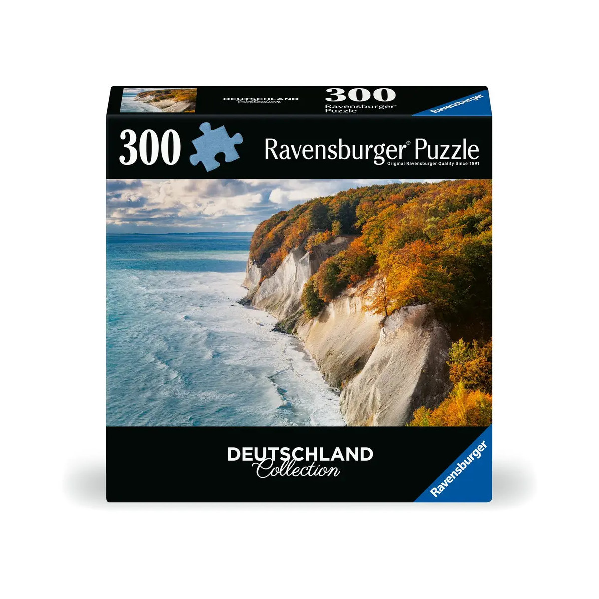 Ravensburger Puzzle 12001479 - Kreidefelsen auf Rügen - 300 Teile Puzzle Deutschland Collection für Erwachsene ab 14 J