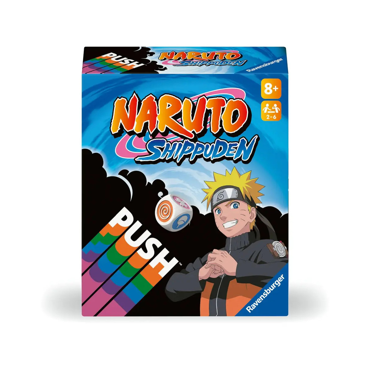 Ravensburger 22888 Naruto Shippuden PUSH - Unterhaltsames und risikoreiches Kartenspiel zur Animeserie Naruto Shippude