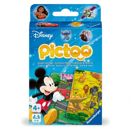 Ravensburger 23478 - Pictoo Disney Kartenspiel -  Schnelles Karten-Suchspiel für Kinder ab 4 Jahren, Familienspiel für